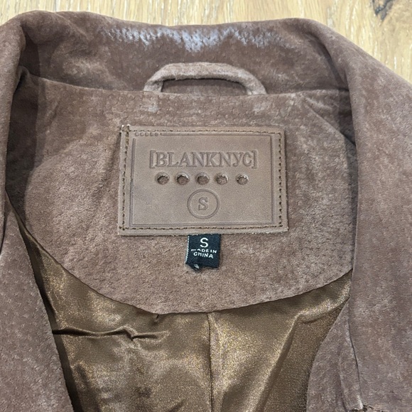 Blank NYC Brown Suede Women's Jacket - Picture 3 of 5